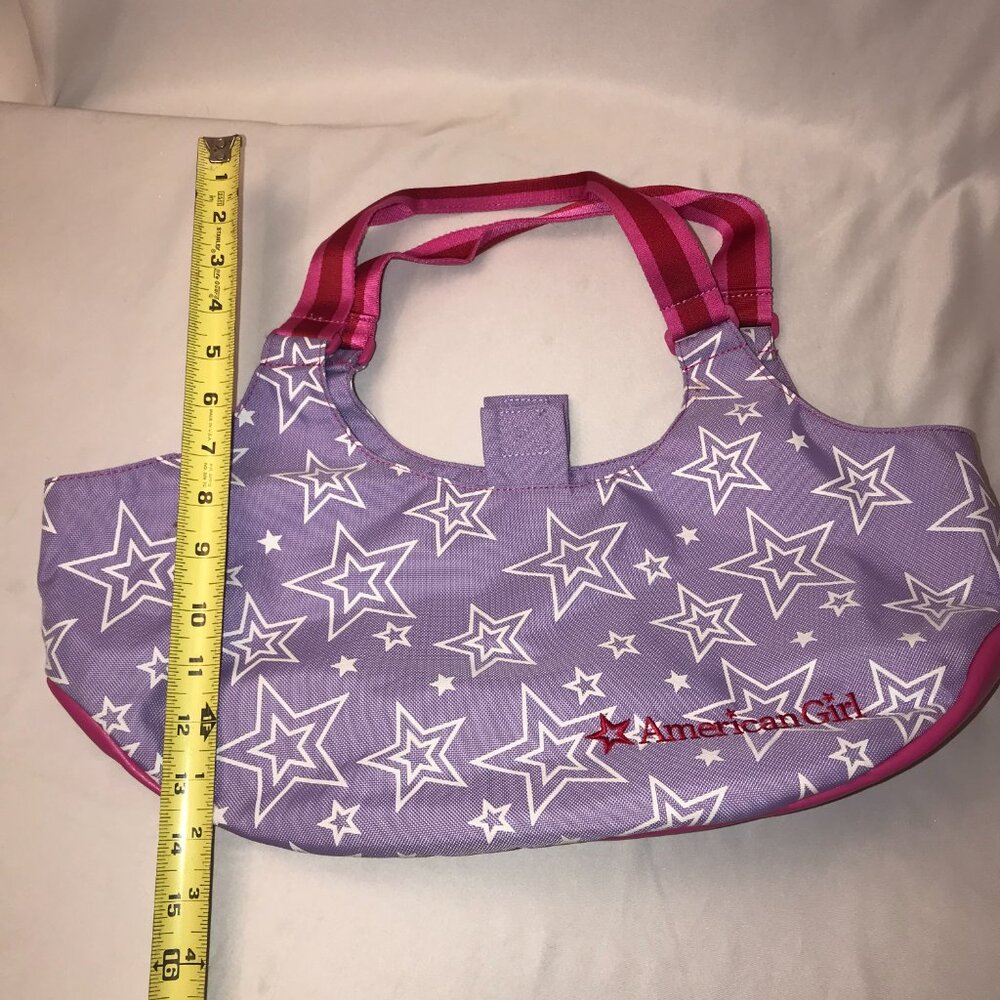 American Girl dolls Large Tote Bag Purple White Stars for Doll's and Clothes - Picture 7 of 13